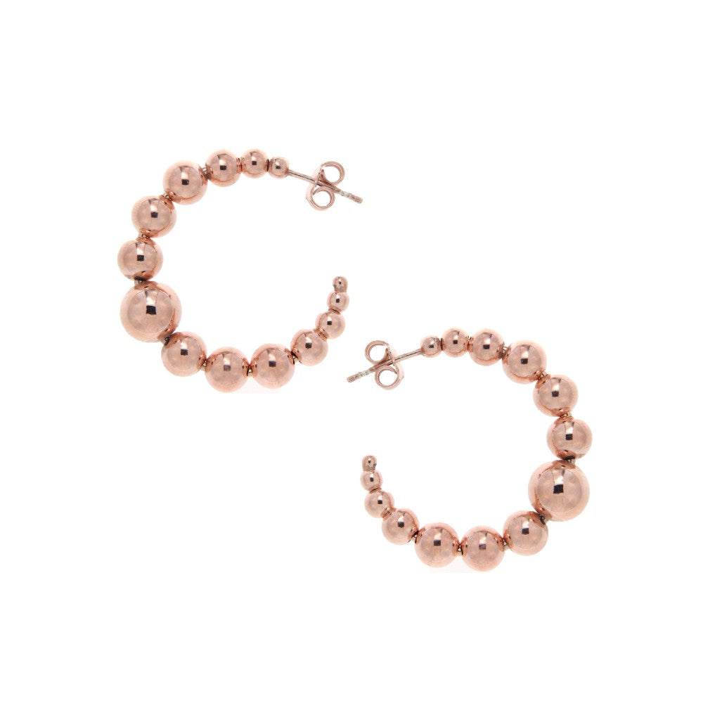 EARRINGS PINK SILVER 925 - 91653