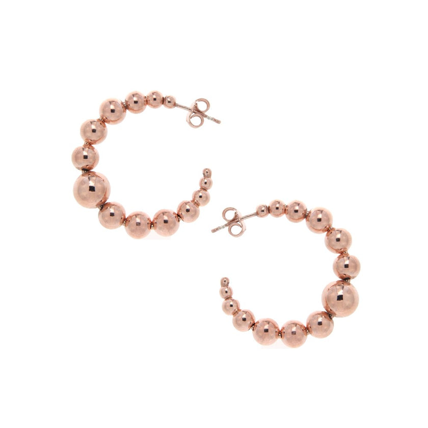 EARRINGS PINK SILVER 925 - 91653