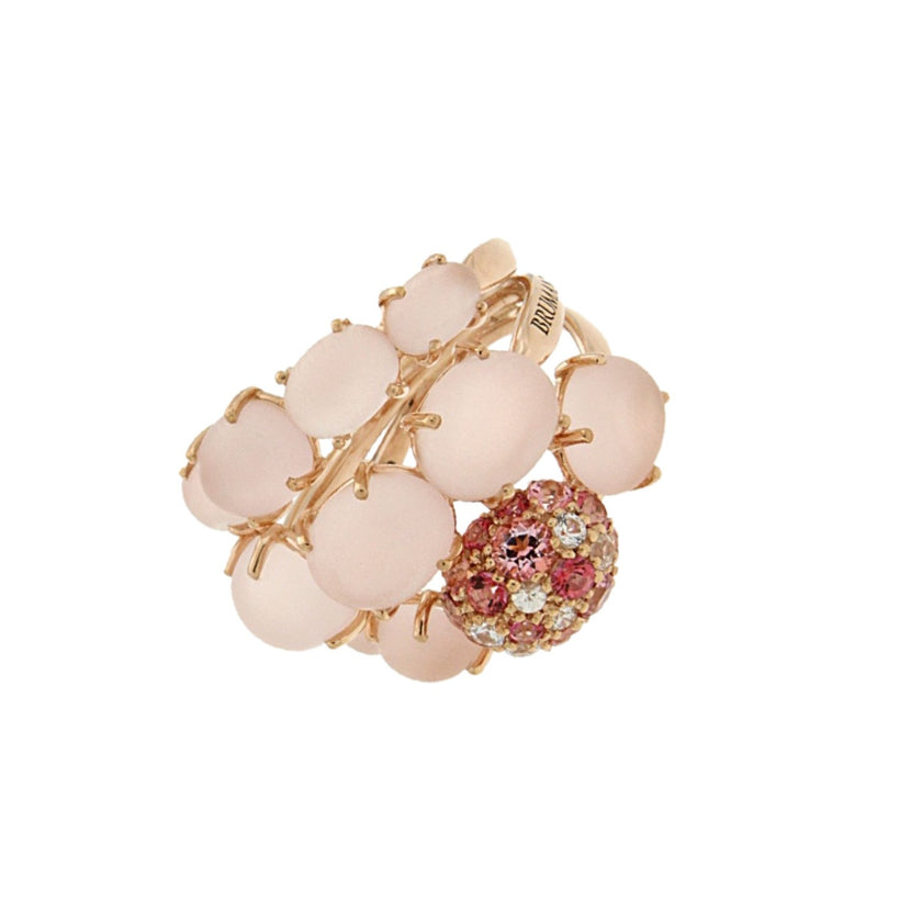 RING PINK GOLD 750 & PRECIOUS STONES - 91716