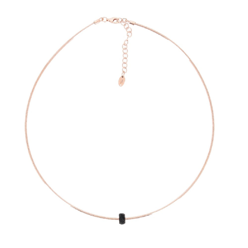NECKLACE PINK SILVER 925 - 92001