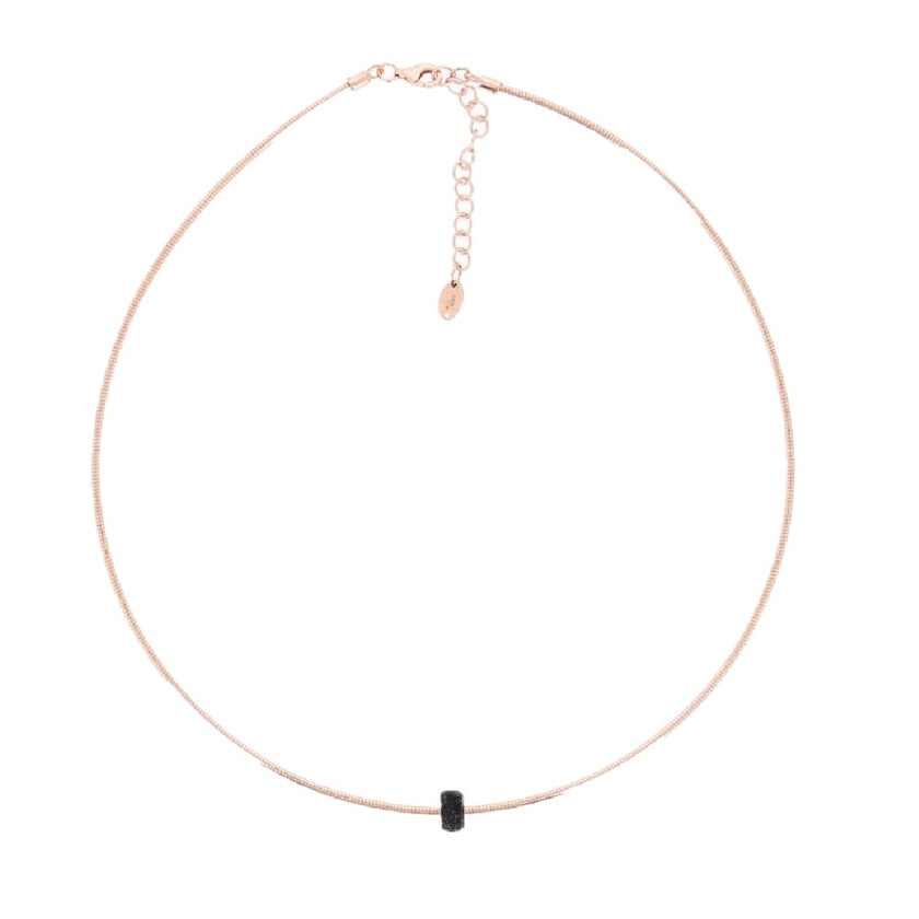 NECKLACE PINK SILVER 925 - 92001