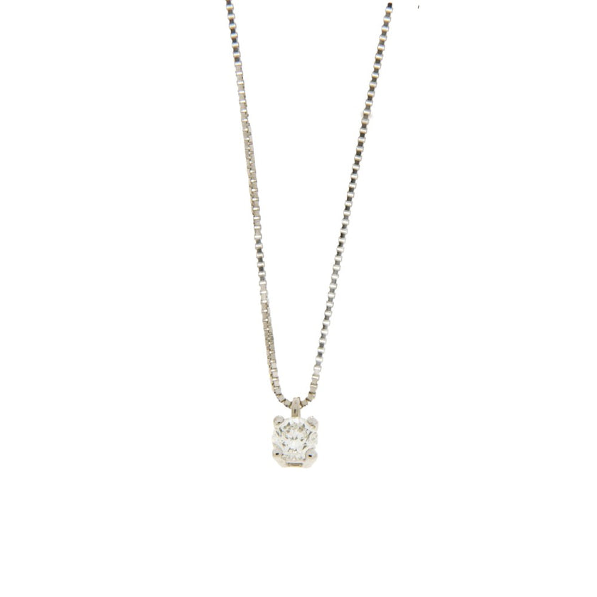 NECKLACE WHITE GOLD 750 & PRECIOUS STONES - 92364