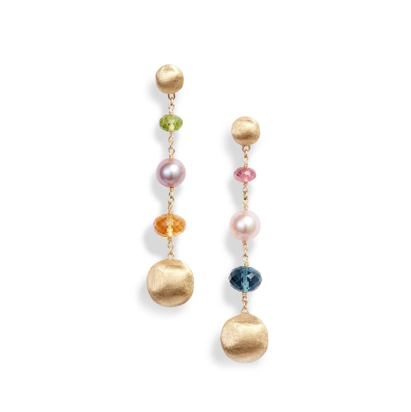 EARRINGS  GOLD 750 & PRECIOUS STONES - 92404