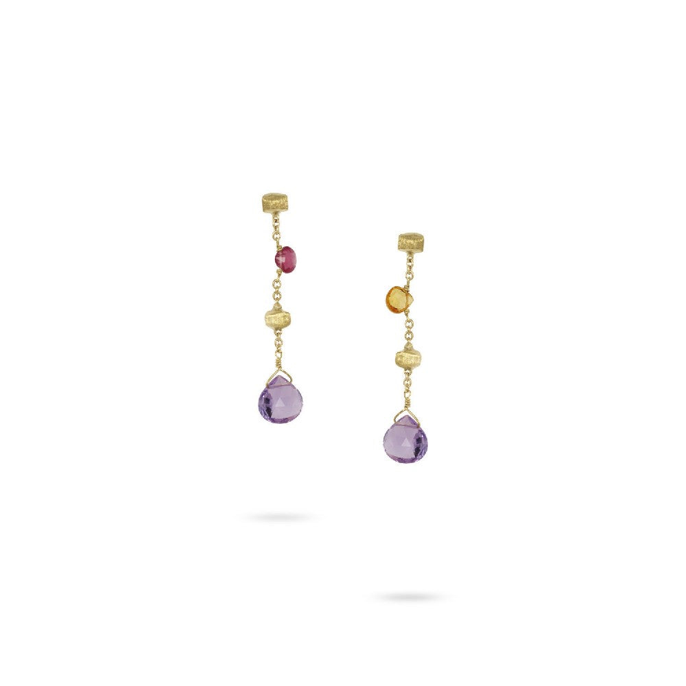 EARRINGS  GOLD 750 & SEMIPRECIOUS STONES - 92448