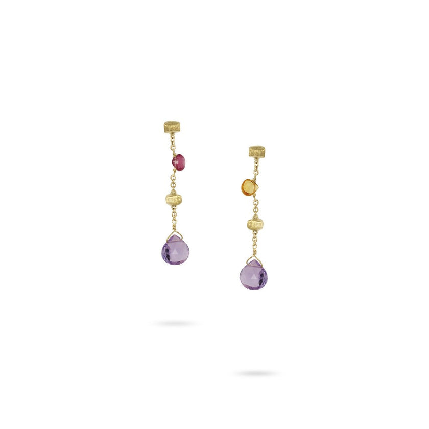 EARRINGS  GOLD 750 & SEMIPRECIOUS STONES - 92448