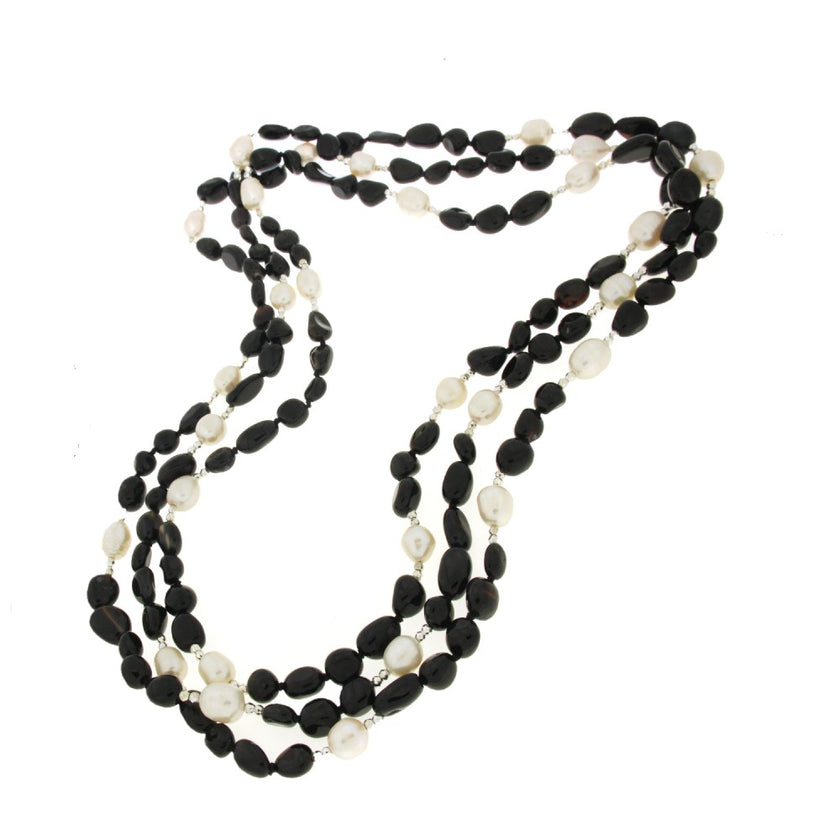 NECKLACE NO METAL & PEARLS - 92737