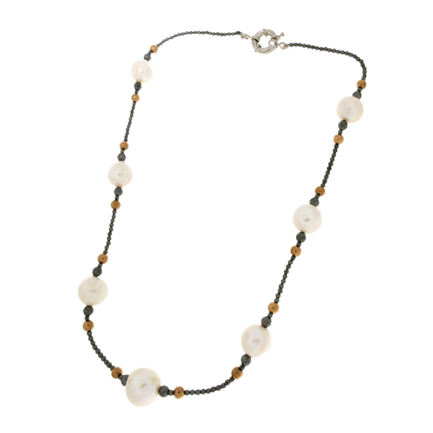 NECKLACE WITH PEARLS & SEMIPRECIOUS STONES - 92744