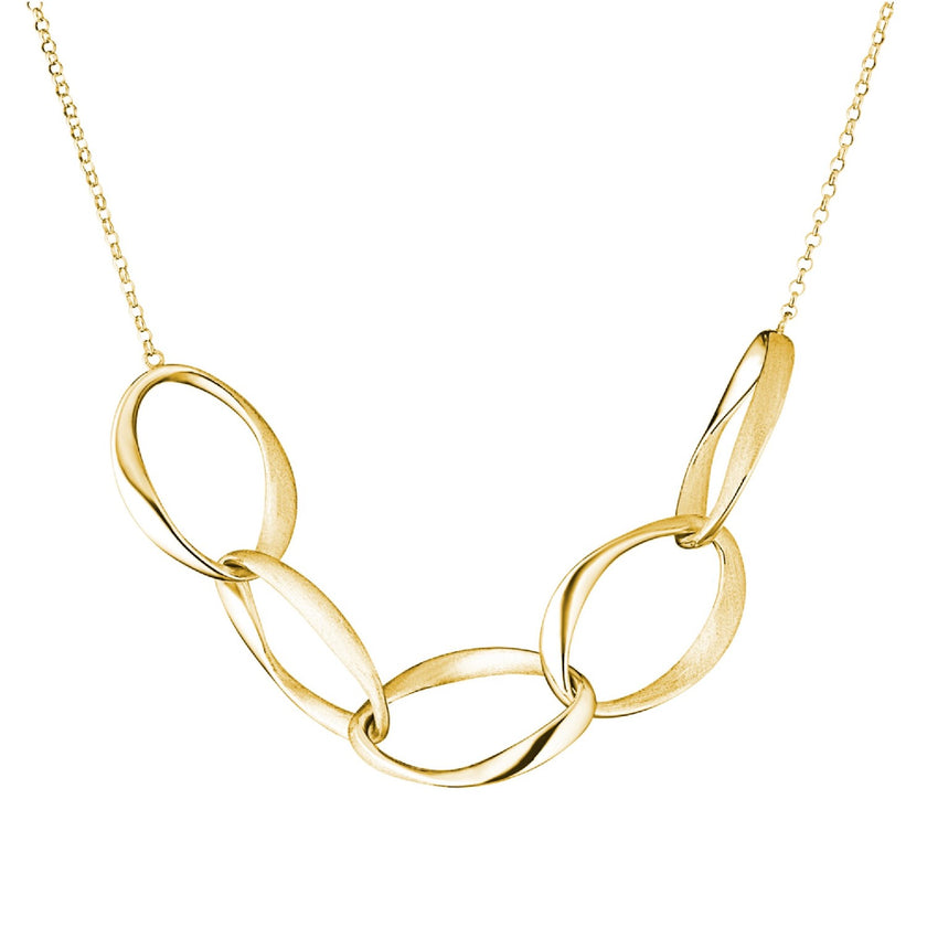 NECKLACE YELLOW SILVER 925 - 92939