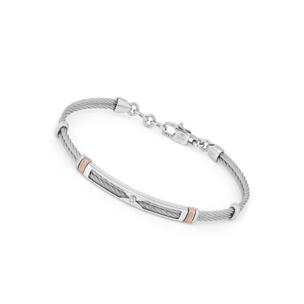 BANGLE WHITE & PINK NO PRECIOUS METAL & PRECIOUS STONES - 92975