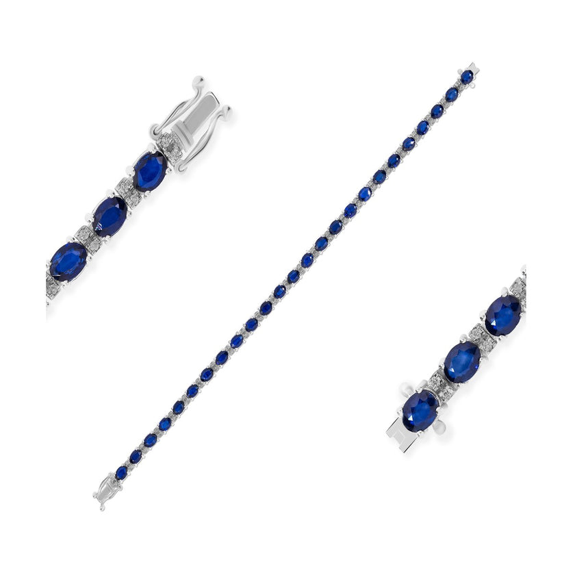 BRACELET WHITE GOLD 750 & PRECIOUS STONES - 93209