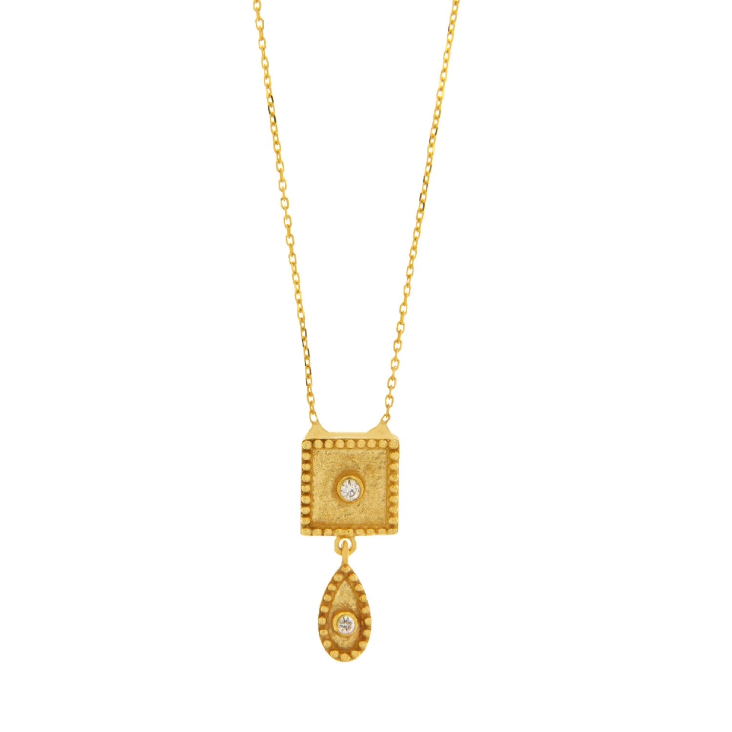 NECKLACE GOLD 750 & PRECIOUS STONES - 93300