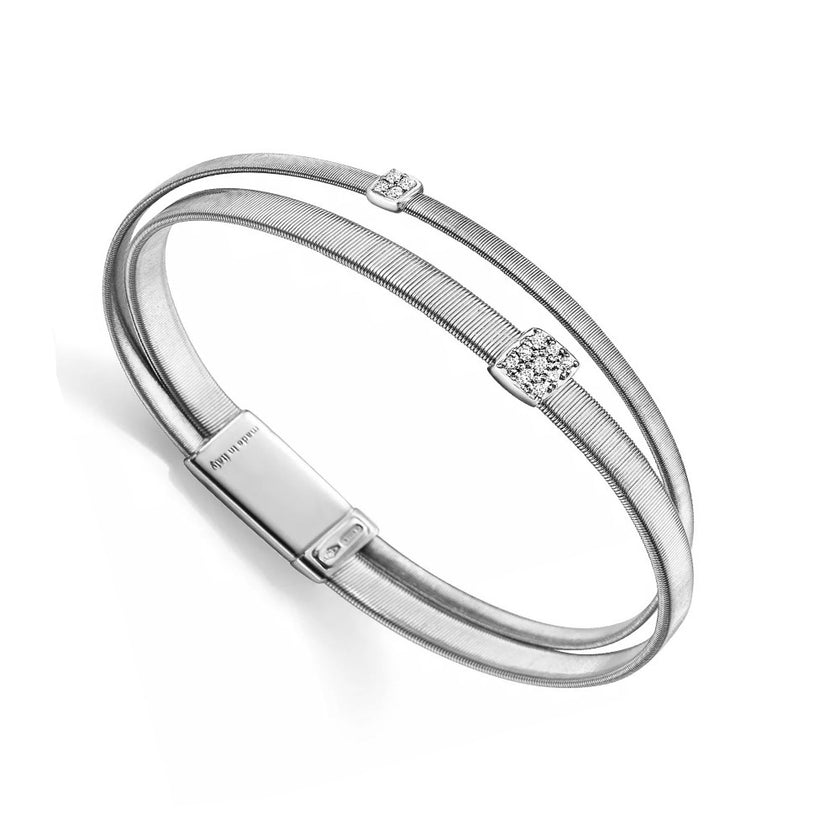 BANGLE WHITE GOLD 750 & PRECIOUS STONES - 93481