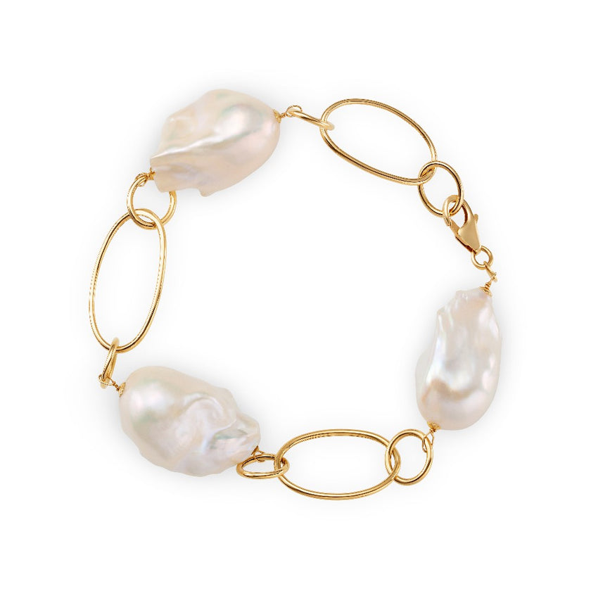 BRACELET GOLD 750 & PEARLS - 93545
