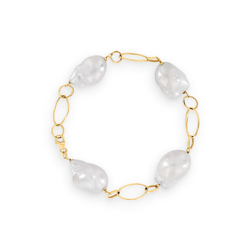 BRACELET GOLD 750 & PEARLS - 93546