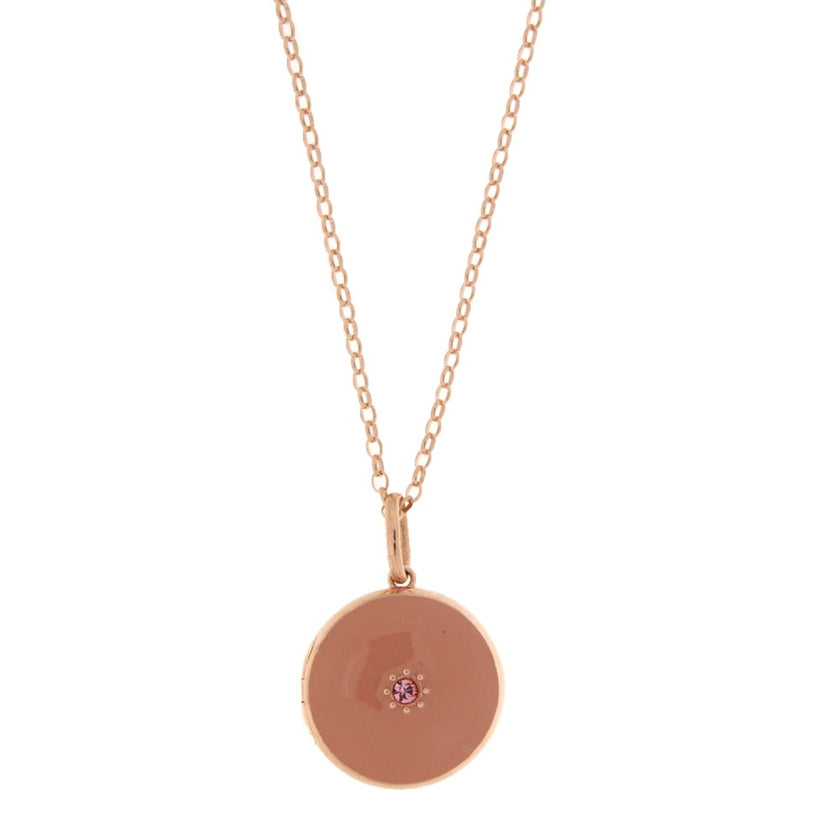 LOCKET PENDANT PINK SILVER 925 - 93672