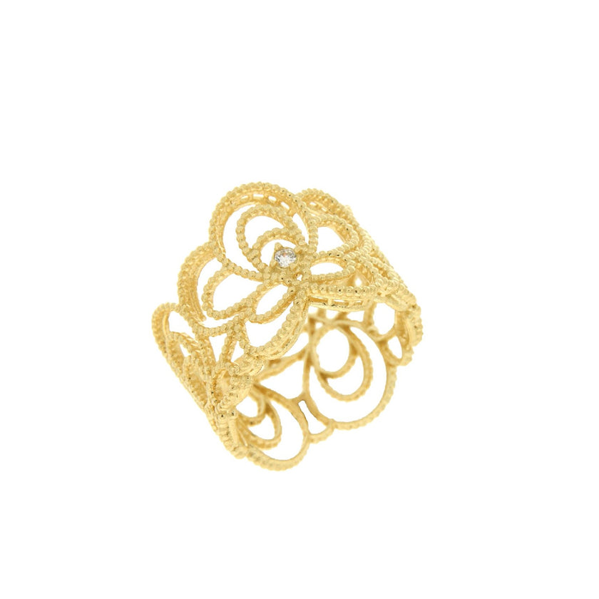 RING GOLD 585 & C.Z. - 93724