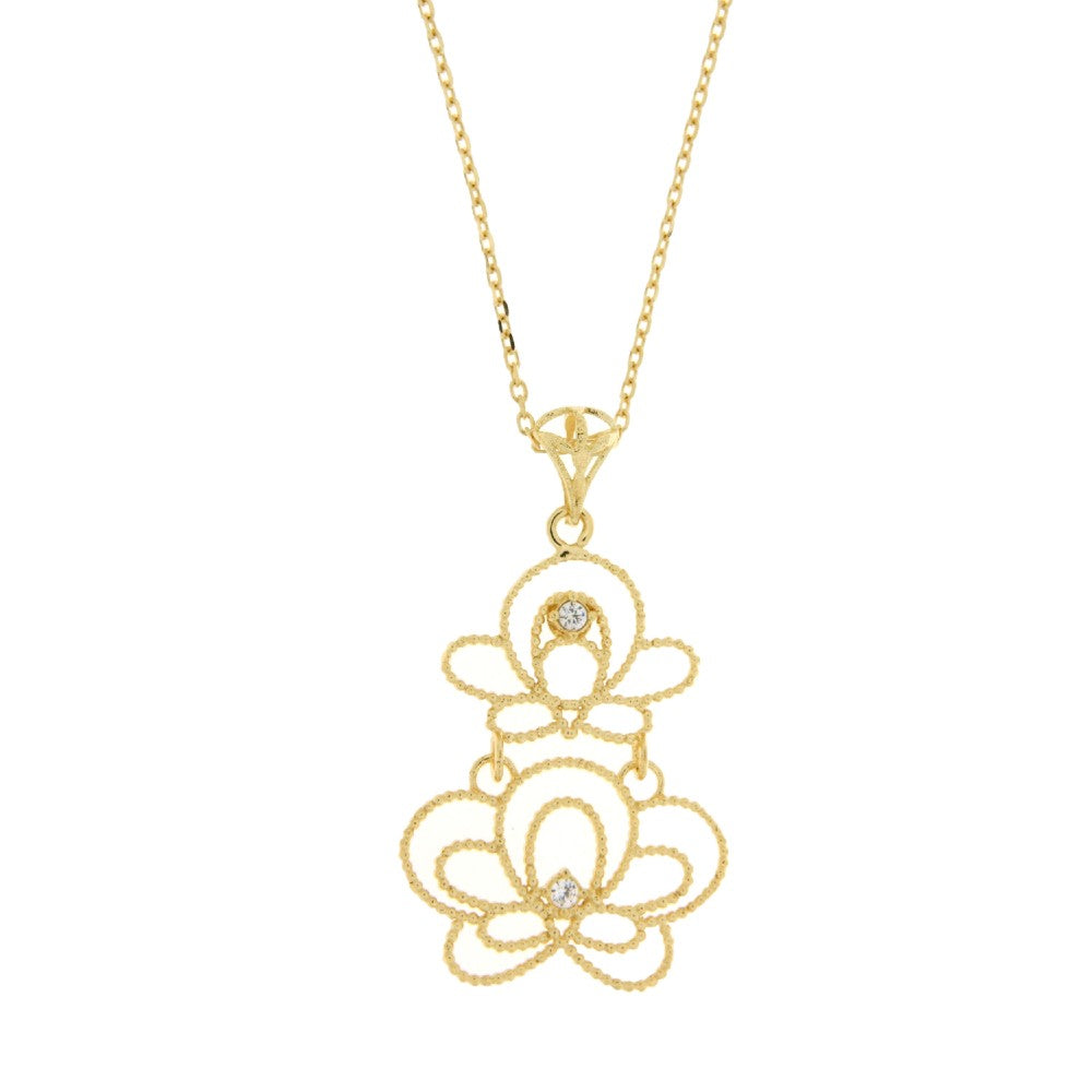 NECKLACE GOLD 585 & C.Z. - 93726