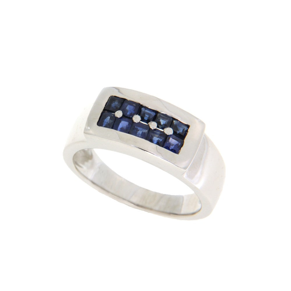 RING WHITE GOLD 750 & PRECIOUS STONES - 94071
