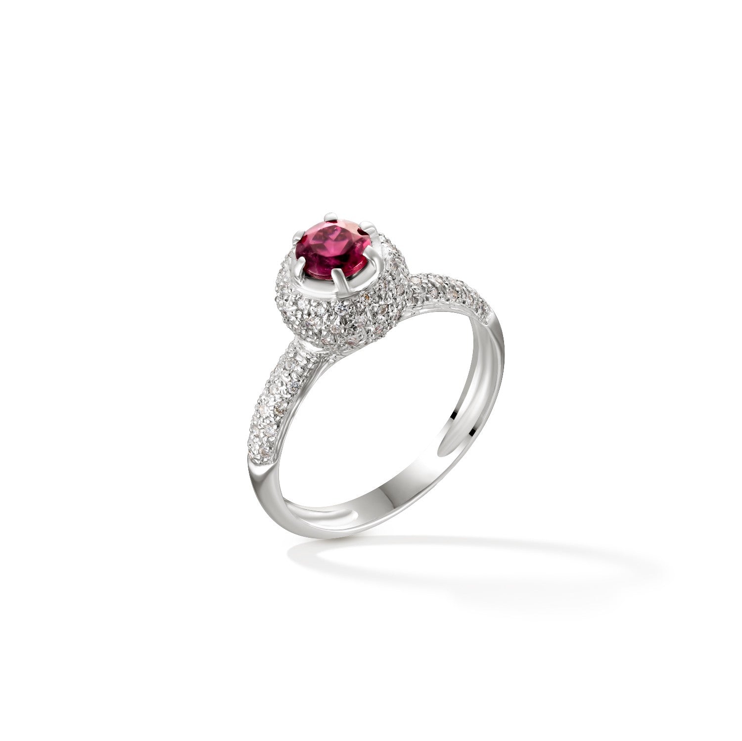 RING WHITE GOLD 750 & PRECIOUS STONES - 94634
