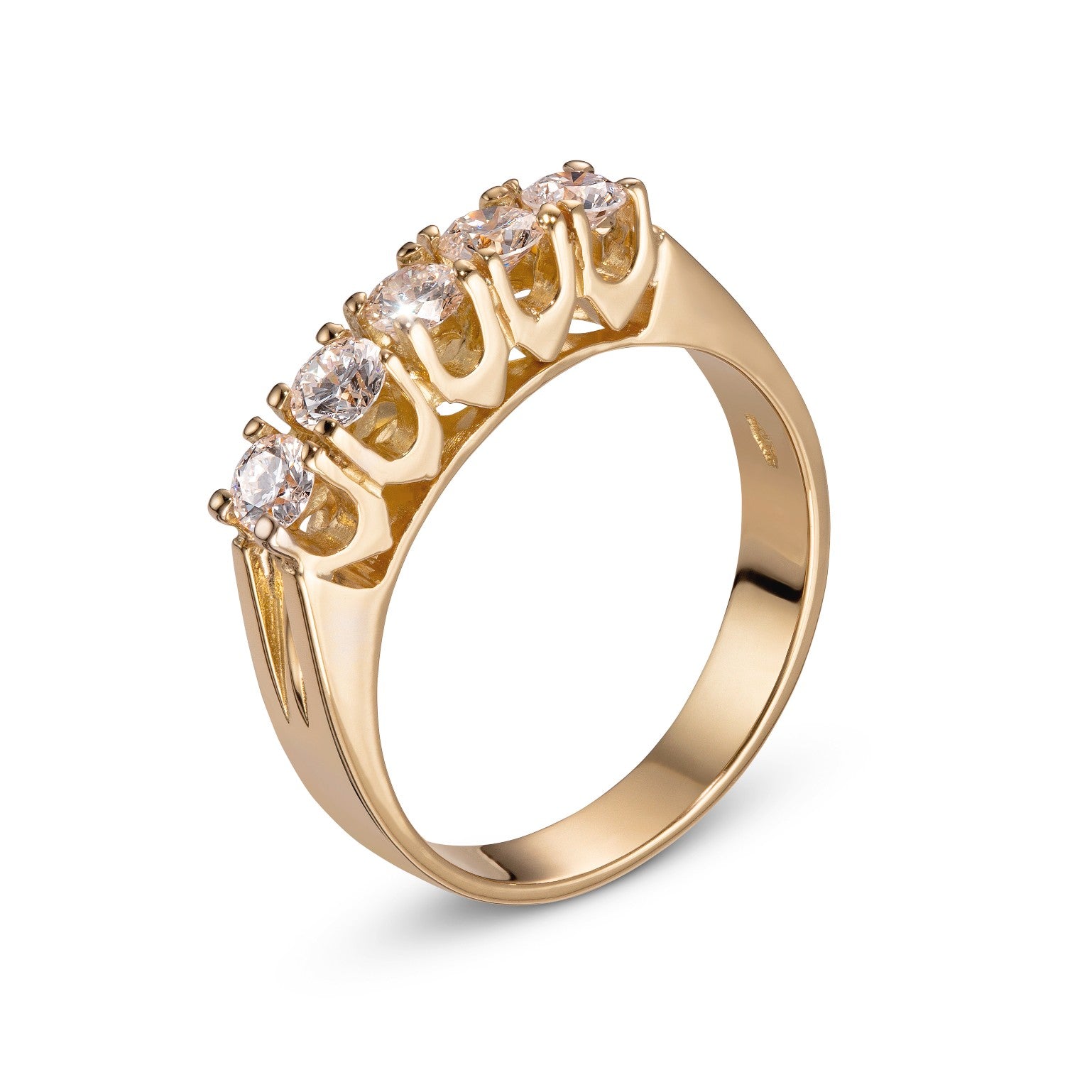 RING PINK GOLD 750 & PRECIOUS STONES - 94666