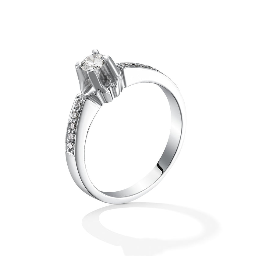 RING WHITE GOLD 750 & PRECIOUS STONES - 94872