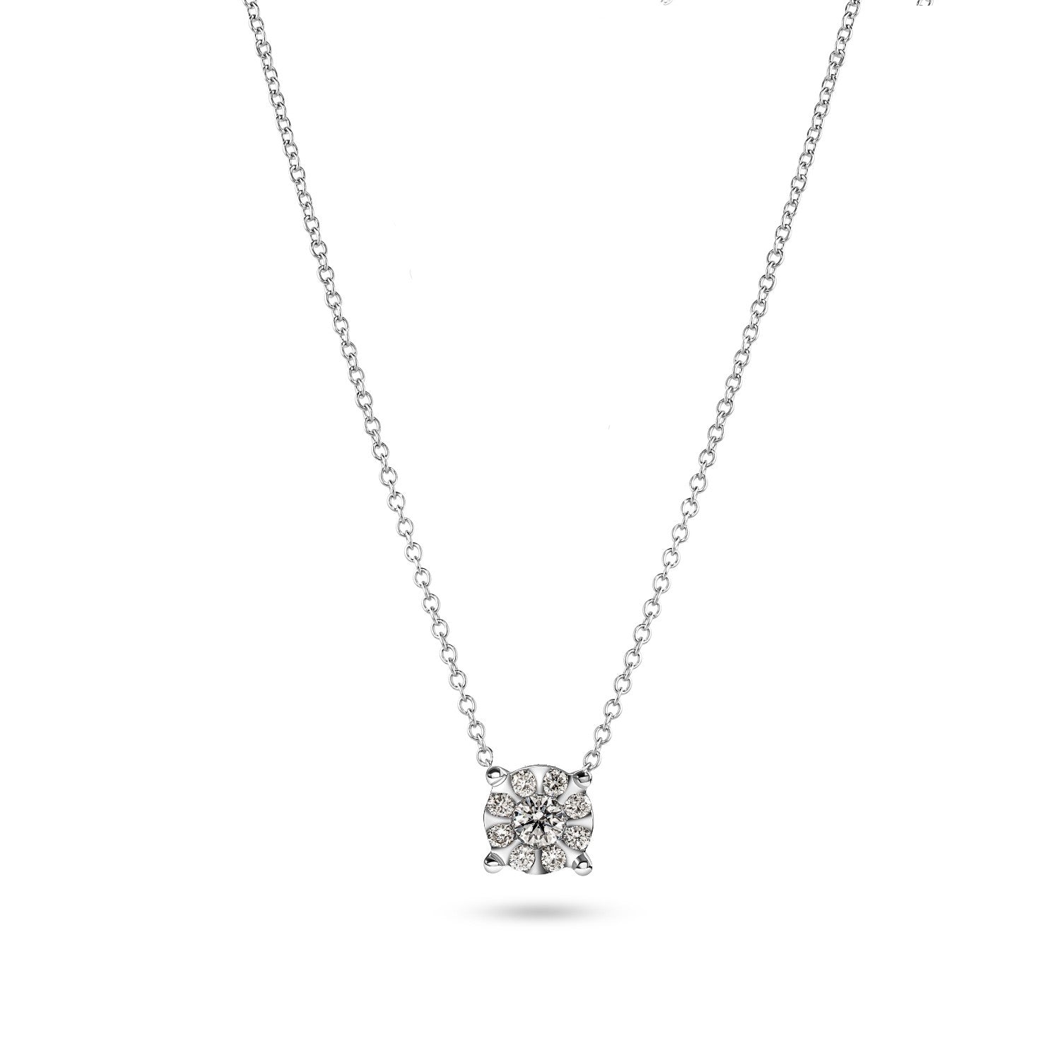 NECKLACE WHITE GOLD 750 & PRECIOUS STONES - 94990