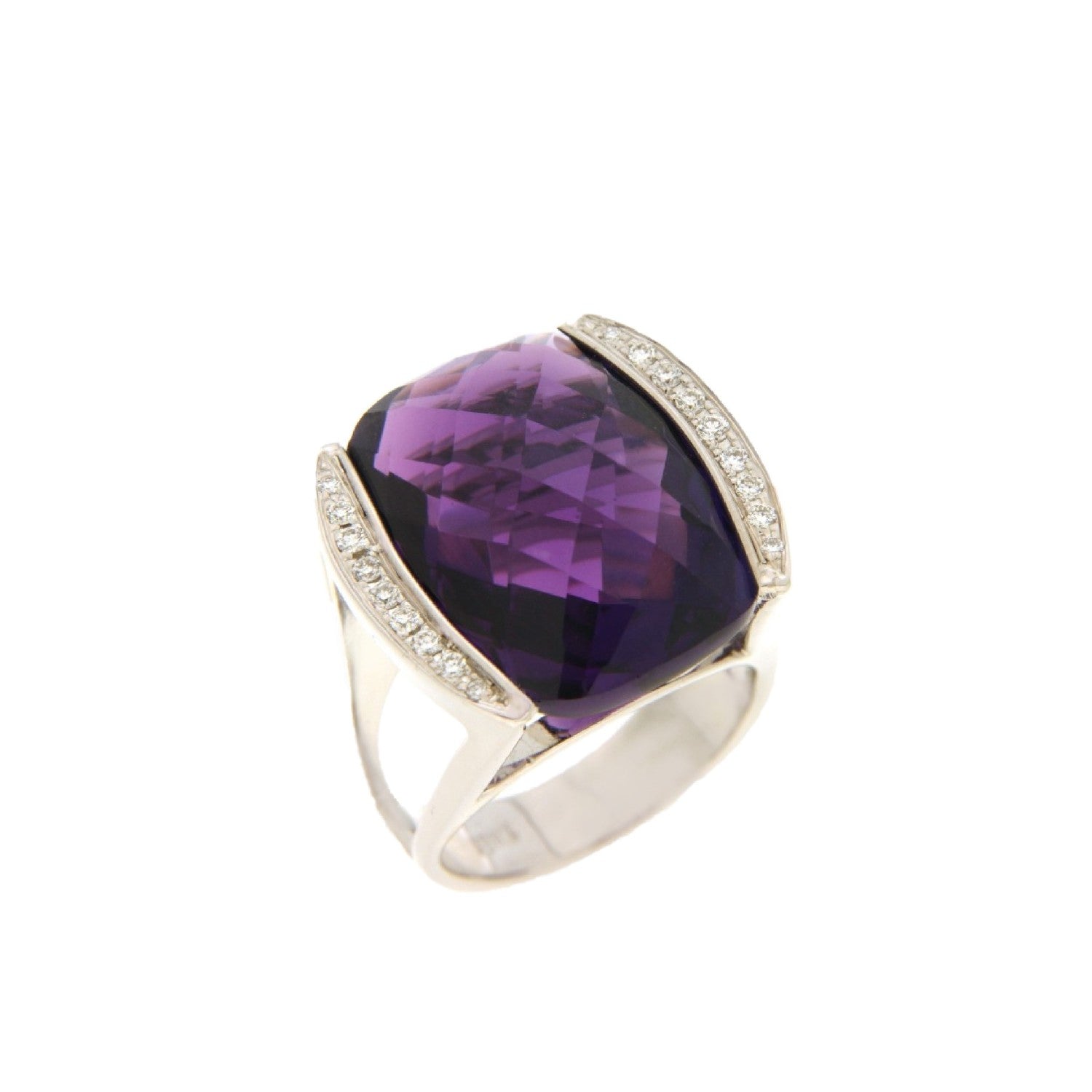 RING WHITE GOLD 750 & PRECIOUS STONES - 95059