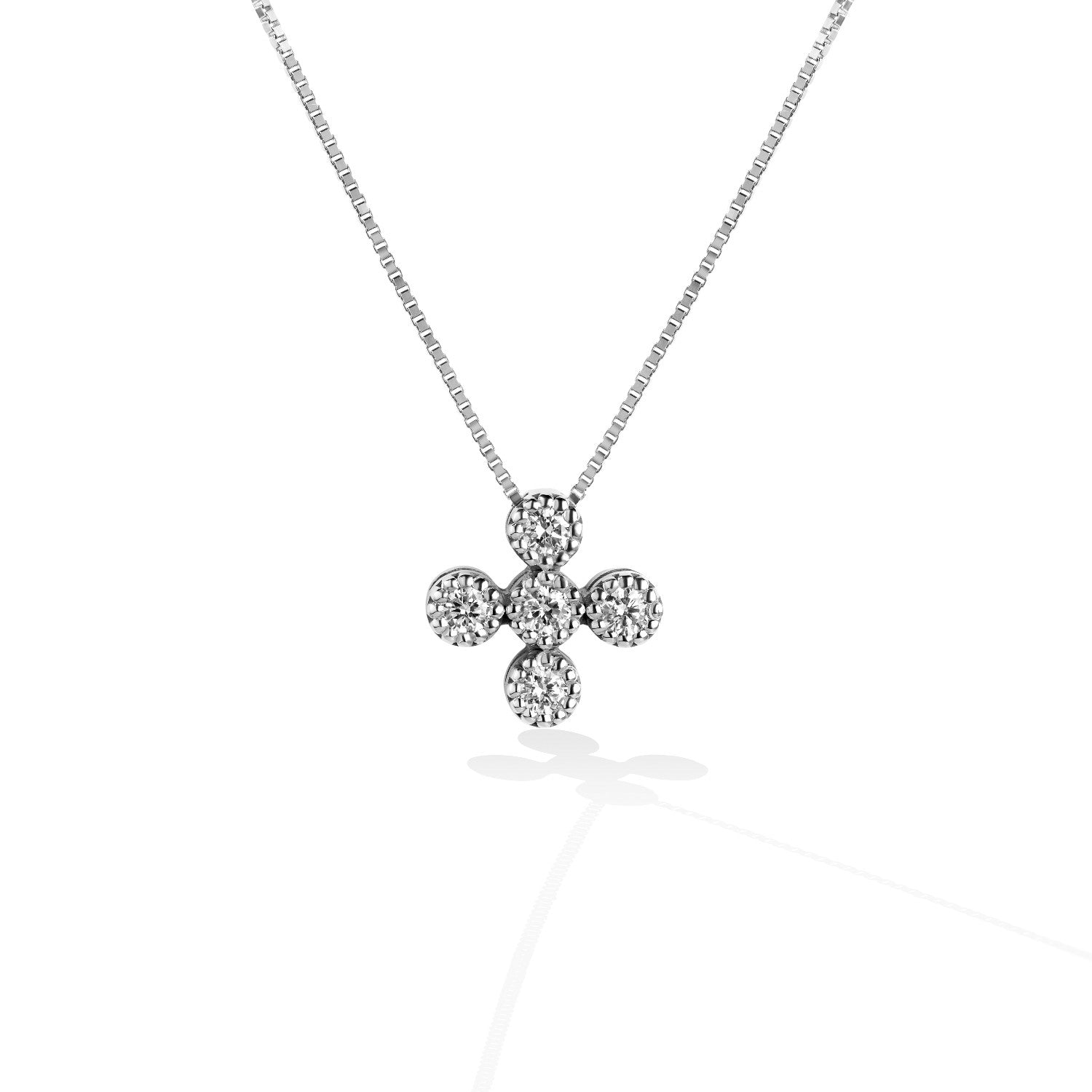 NECKLACE WHITE GOLD 750 & PRECIOUS STONES WITH CHAIN - 95184