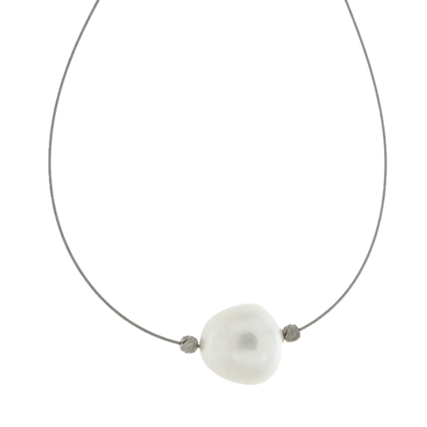 NECKLACE GOLD 750 & PEARL - 95420