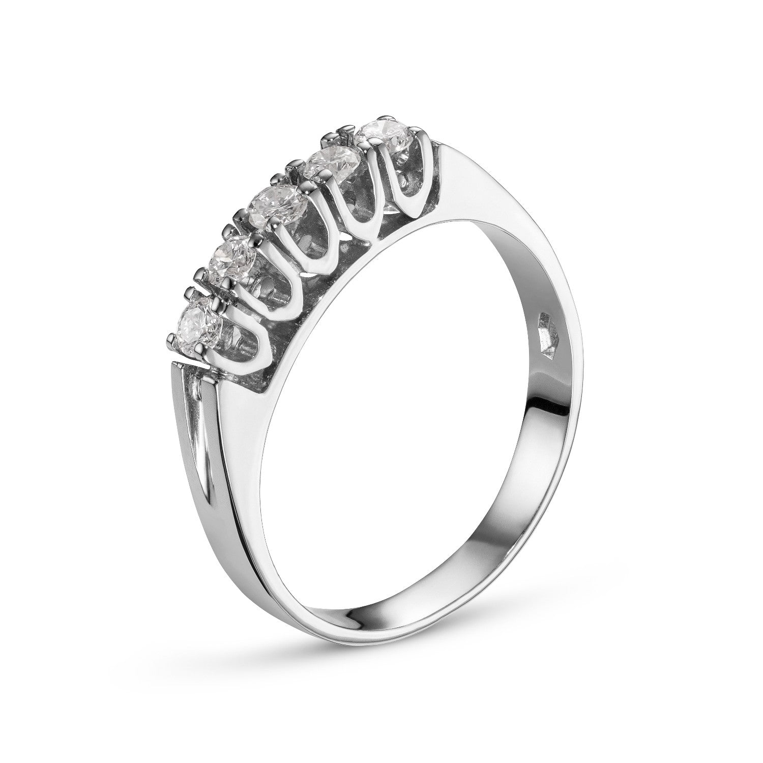 RING WHITE GOLD 750 & PRECIOUS STONES - 95624