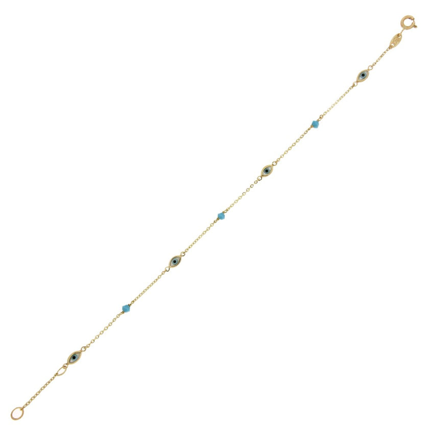 BRACELET GOLD 585 & SEMIPRECIOUS STONES - 95644