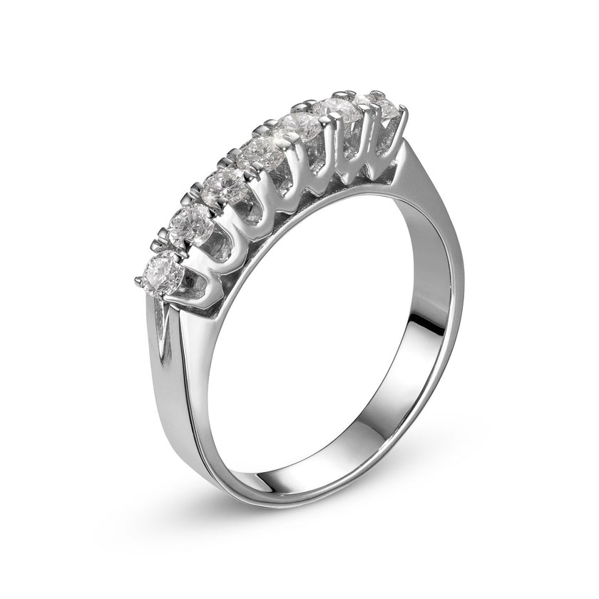 RING WHITE GOLD 750 & PRECIOUS STONES - 95733