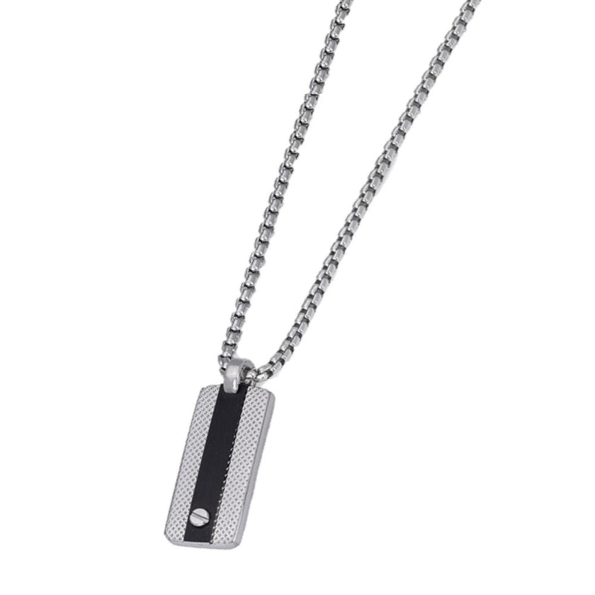 PENDANT WHITE & BLACK NO PRECIOUS METAL - 95945