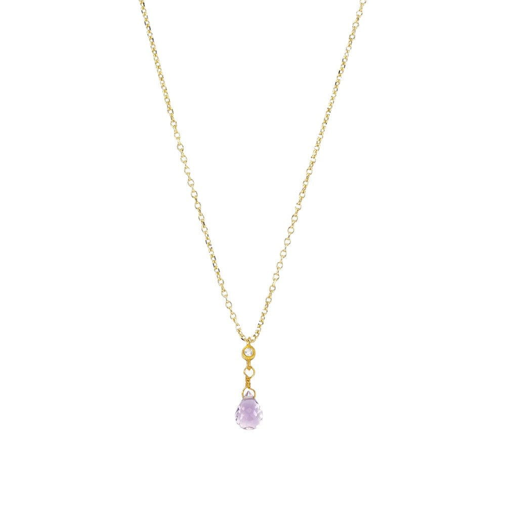 NECKLACE GOLD 585 & SEMIPRECIOUS STONES - 95964