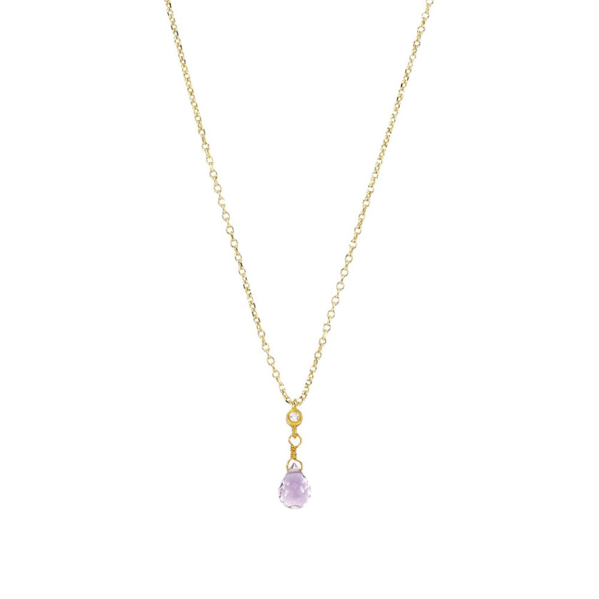 NECKLACE GOLD 585 & SEMIPRECIOUS STONES - 95964