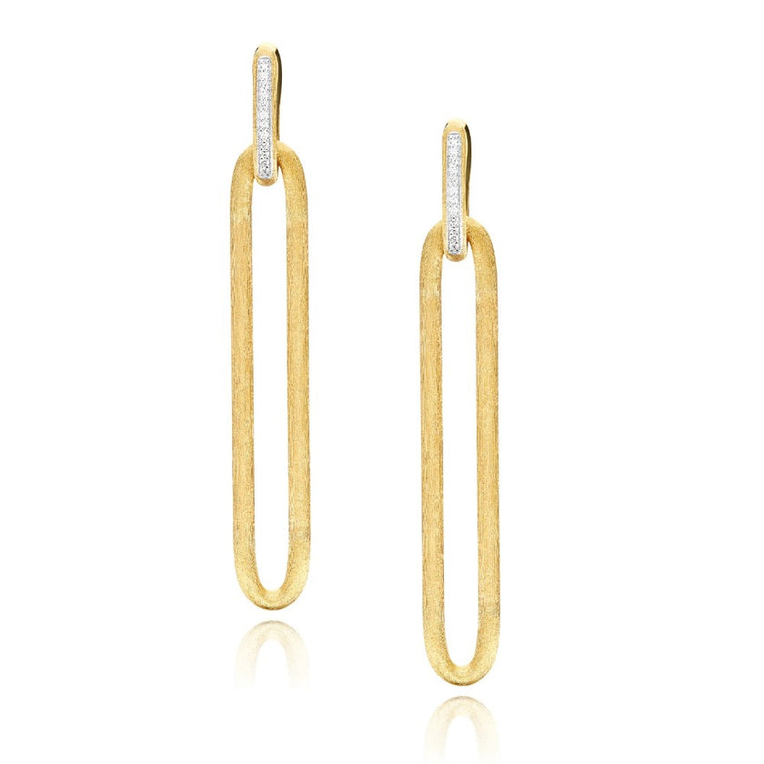 EARRINGS GOLD 750 & PRECIOUS STONES - 96012