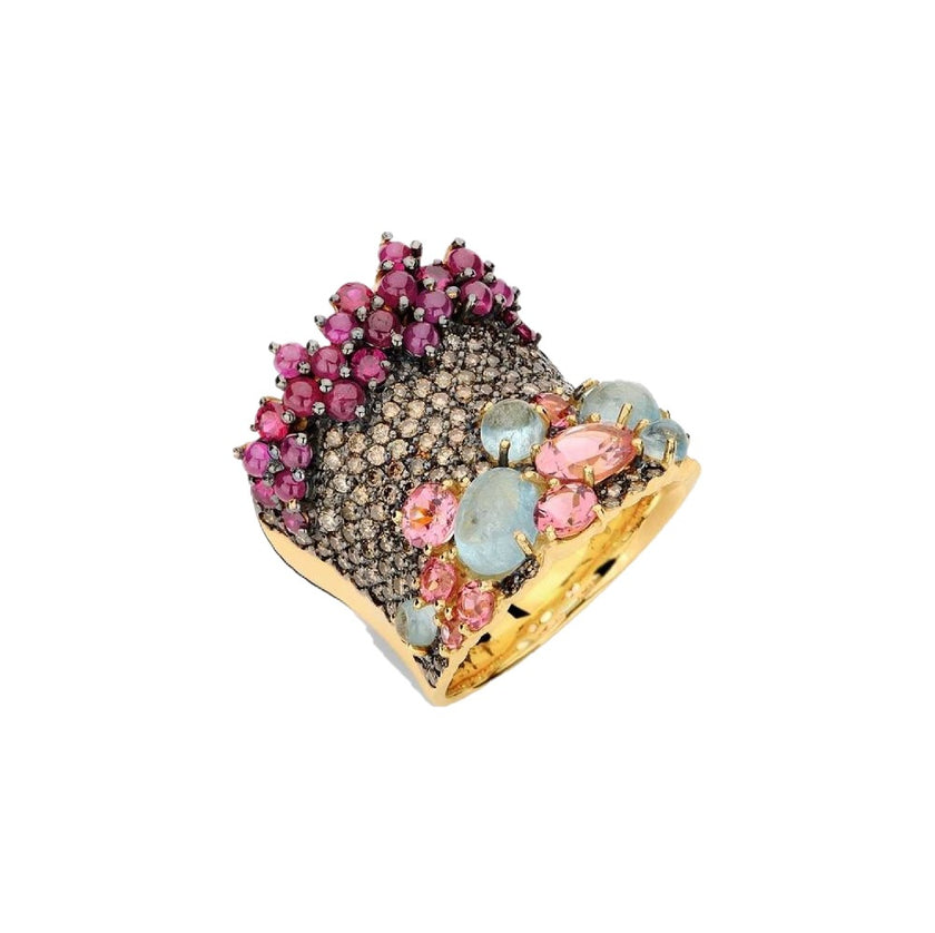 RING GOLD 750 & PRECIOUS STONES - 96130