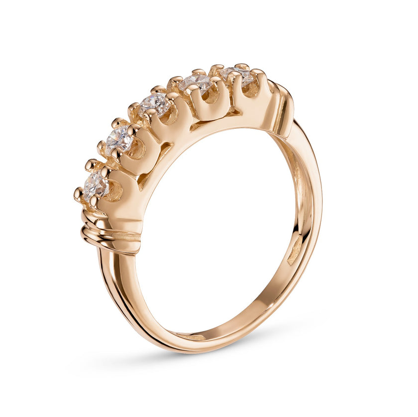 RING PINK GOLD 750 & PRECIOUS STONES - 96299