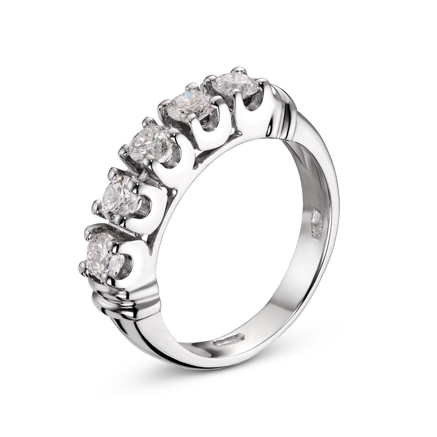 RING WHITE GOLD 750 & PRECIOUS STONES - 96302