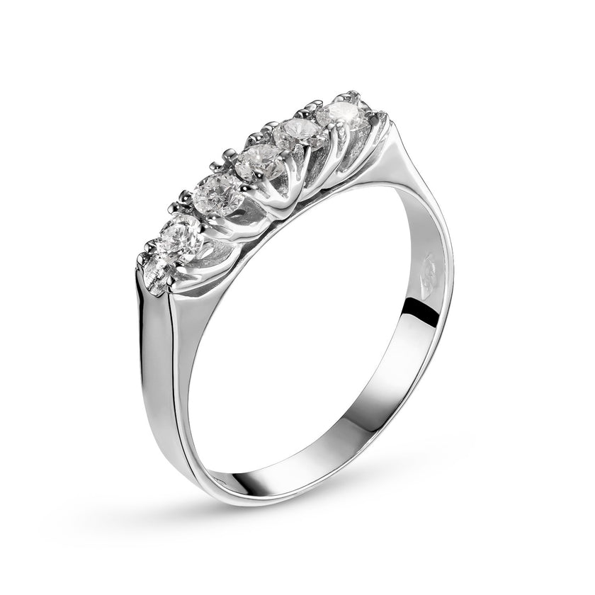 RING WHITE GOLD 750 & PRECIOUS STONES - 96304