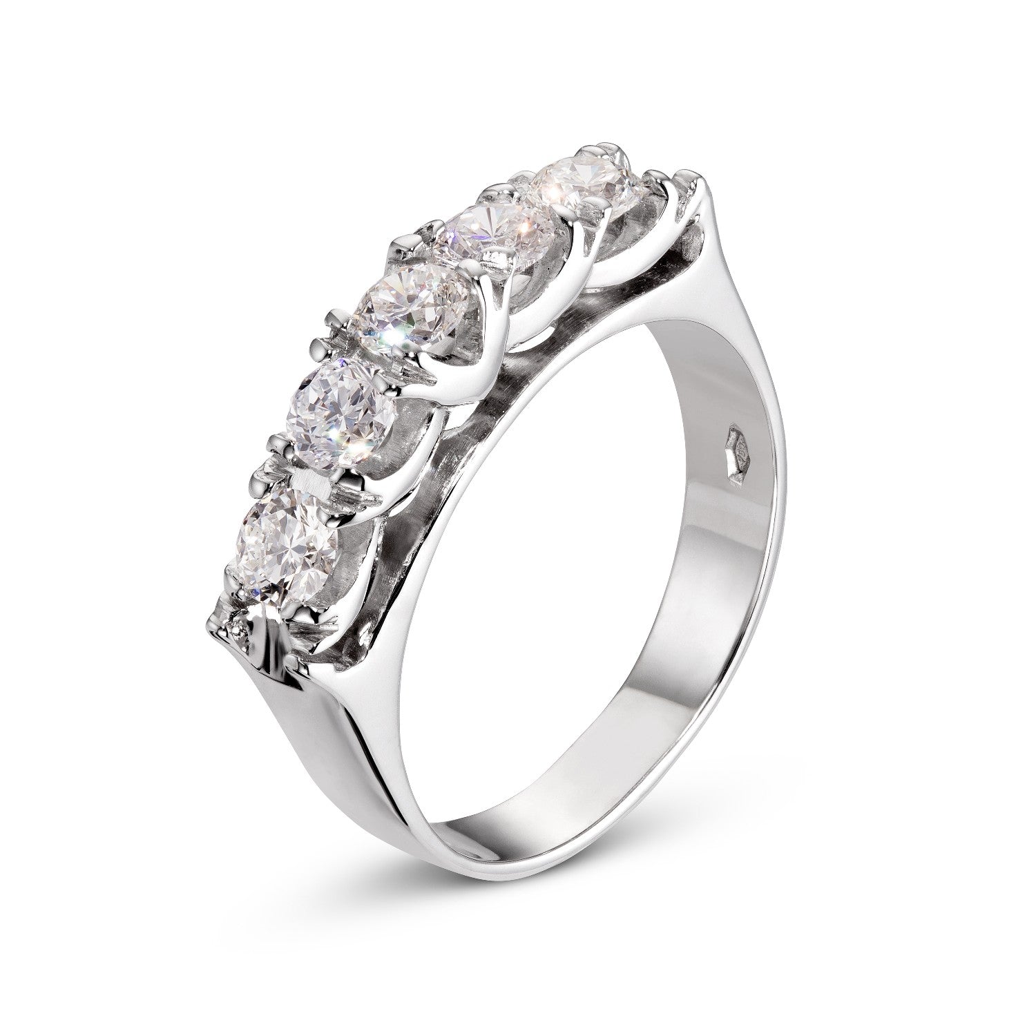 RING WHITE GOLD 750 & PRECIOUS STONES - 96309