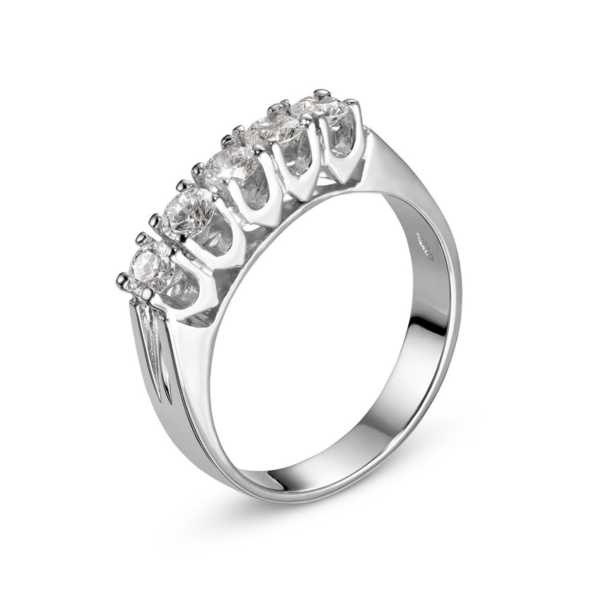 RING WHITE GOLD 750 & PRECIOUS STONES - 96323