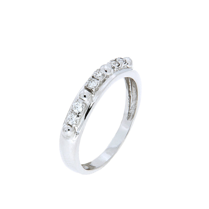 RING WHITE GOLD 750 & PRECIOUS STONES - 96327