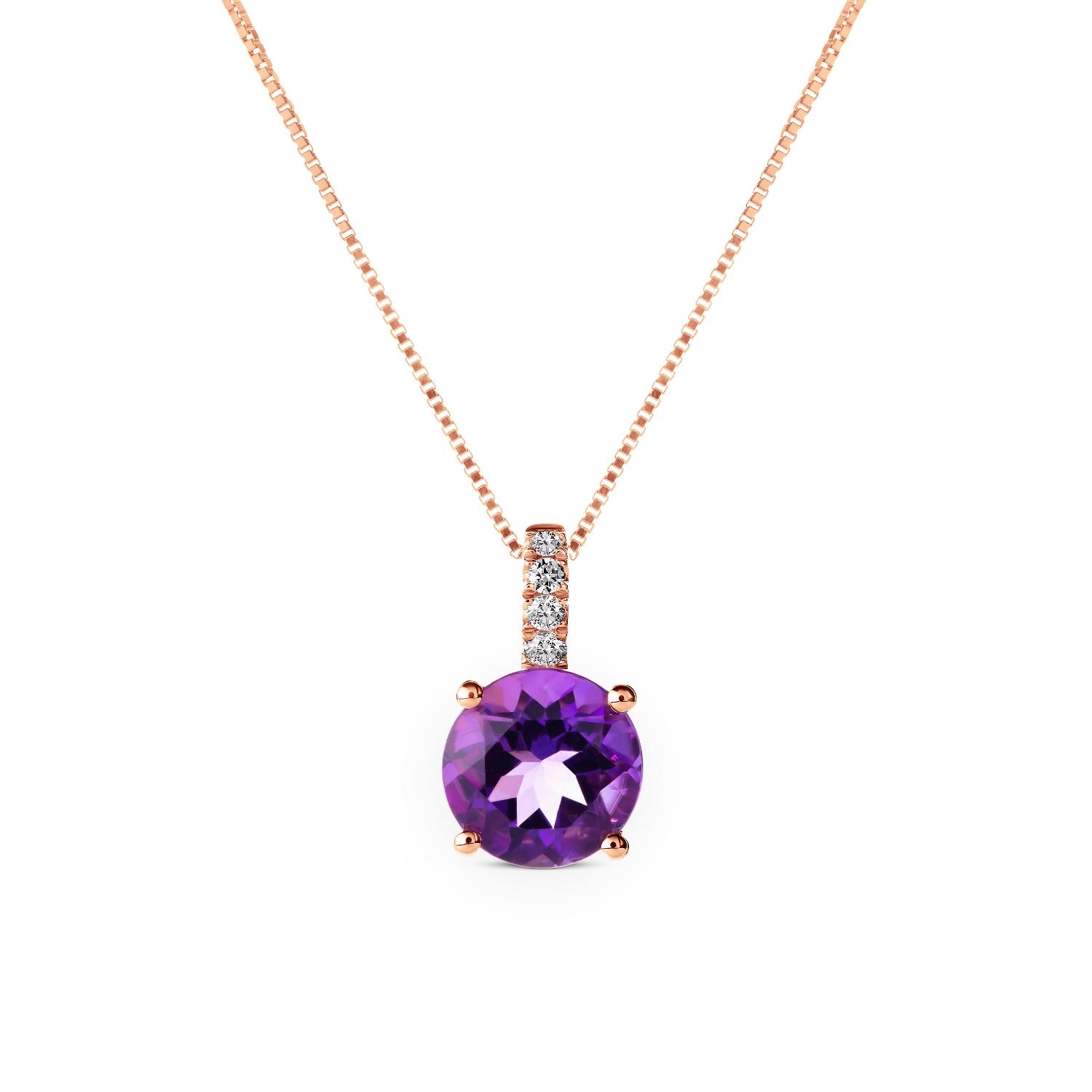 PENDANT PINK GOLD 750 & PRECIOUS STONES - 96539