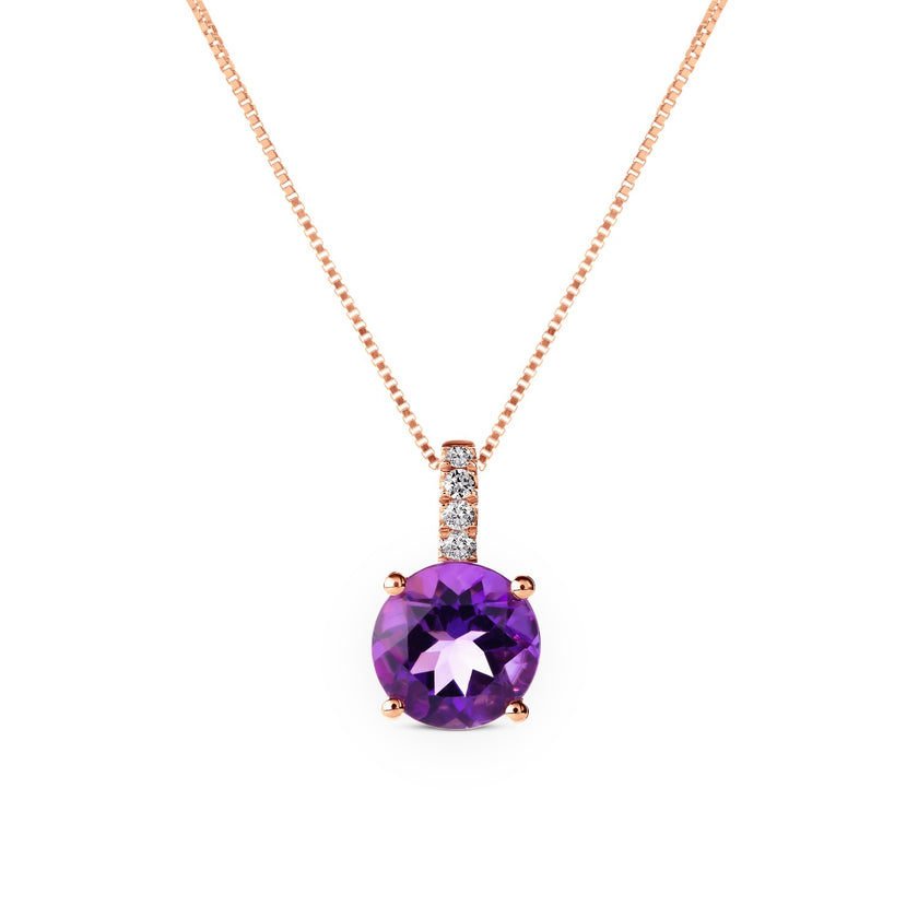 PENDANT PINK GOLD 750 & PRECIOUS STONES - 96539