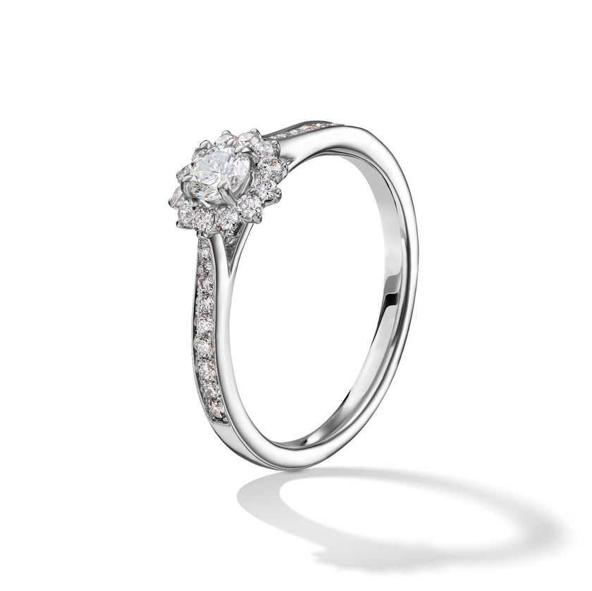 RING WHITE GOLD 750 & PRECIOUS STONES - 96658
