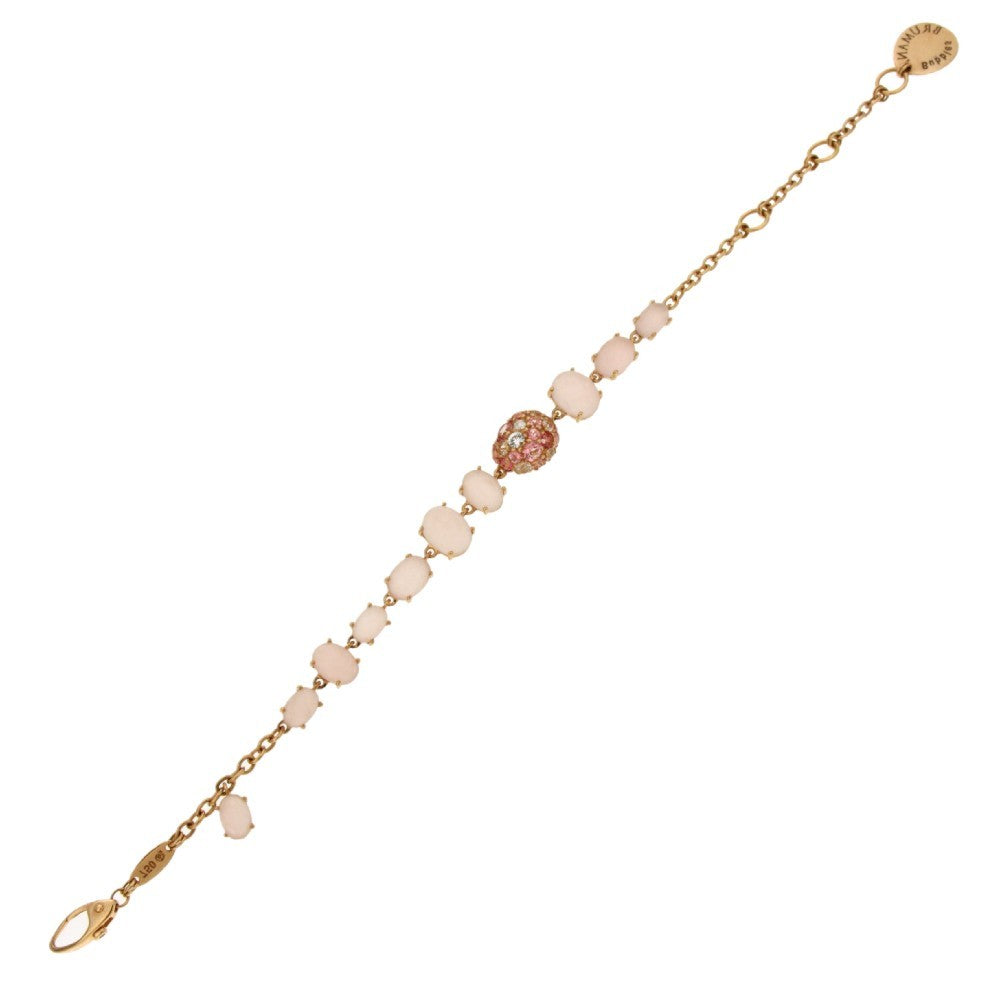 BRACELET PINK GOLD 750 & PRECIOUS STONES - 96892