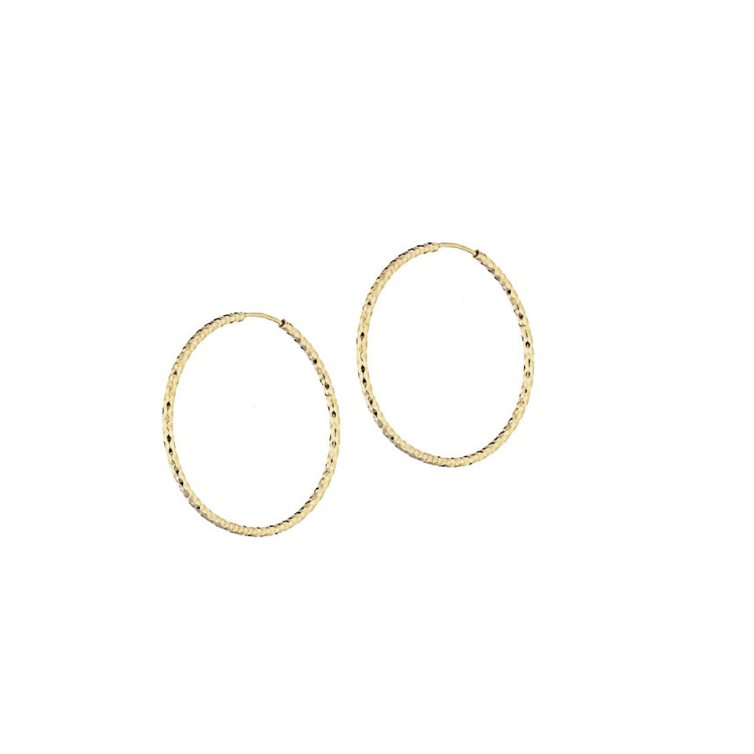 EARRINGS YELLOW SILVER 925 - 96966
