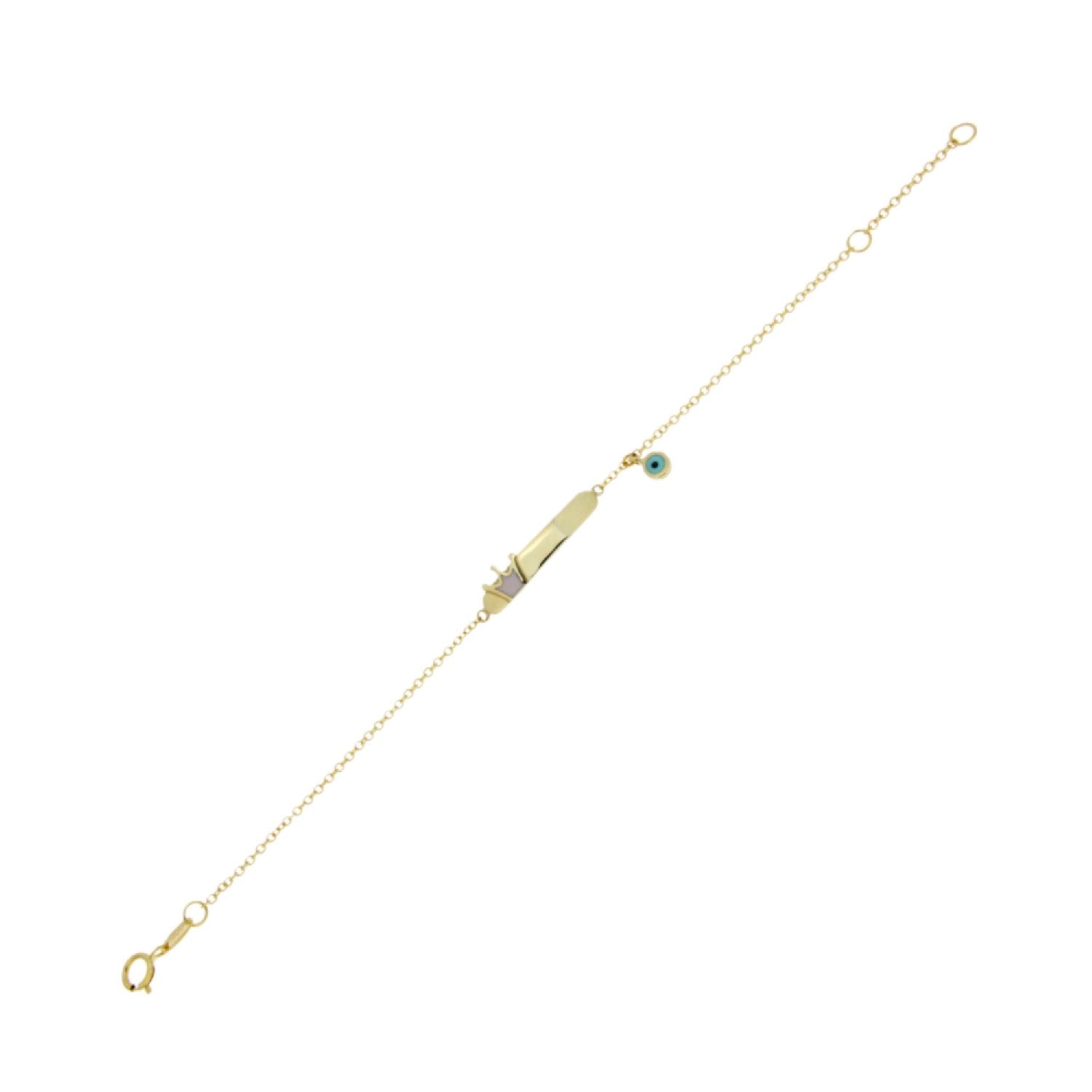 BRACELET GOLD 585 & SYNTHETIC STONES - 97023