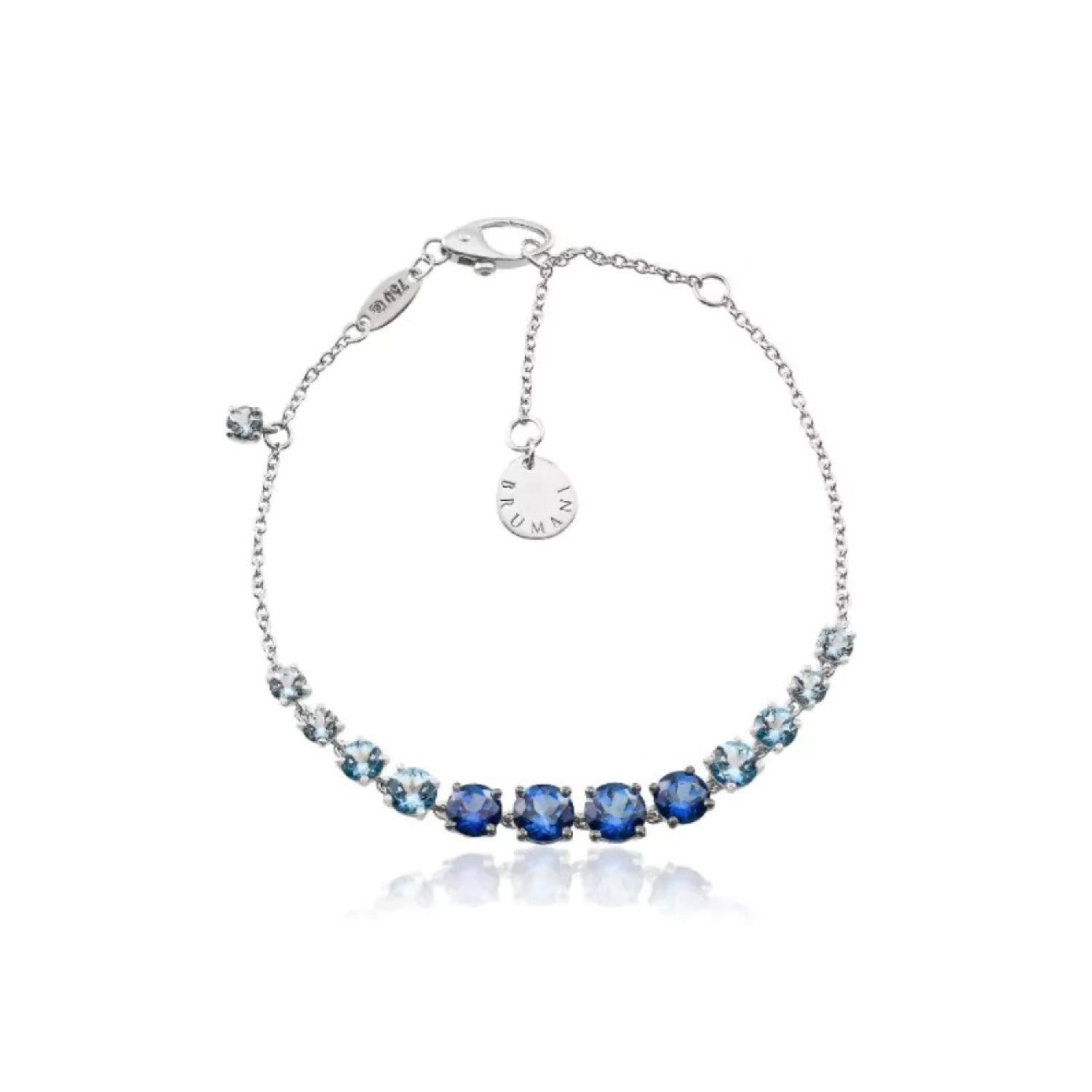 BRACELET WHITE GOLD 750 & SEMIPRECIOUS STONES - 97060